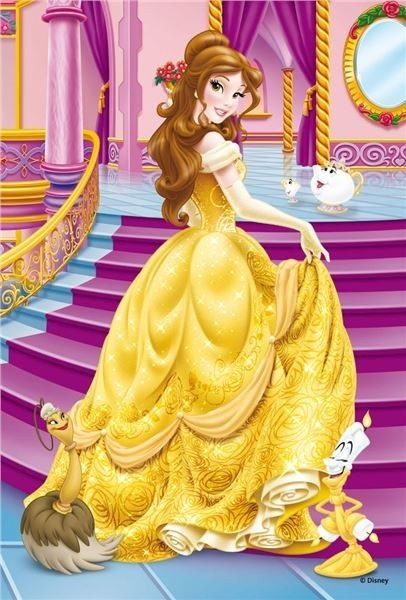 RAV09469/02 - Puzzle - 54 Piezas - Princesas Disney - Bella - 13;2 x 19;8 cm - 1