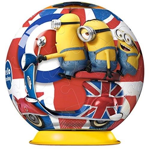 RAV11914/01 - Puzzle 3D - 54 Piezas - MINIONS en INGLATERRA - 7 cm - 1