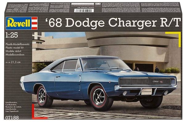 REV07188 - DODGE Charger R/T modelo 1968 para montar y pintar - 1