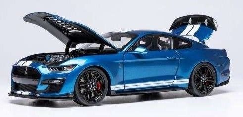 IXO18RDC244-FO - FORD Mustang Shelby GT500 2022 Azul y Blanco - 1