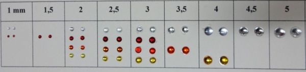 ART04353B - 2 luces redondas blancas 2.5mm - 1