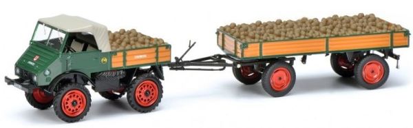 SCH3130 - MERCEDES BENZ UNIMOG U401 con remolque y carga de patatas - 1