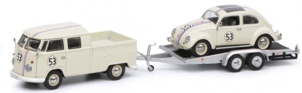 SCH3742 - VOLKSWAGEN T1B con remolque y VW Beetle Choupette - 1