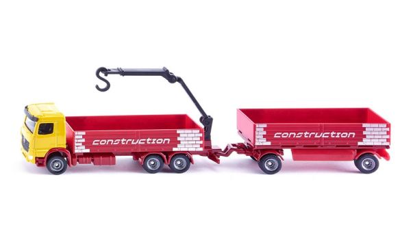 SIK1797 - MERCEDES 6x4 con grúa de carga y remolque de 2 ejes - 1