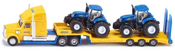 SIK1805 - LKW 6x4 con porta máquinas de 3 ejes y 2 NEW HOLLAND T7070 Ech:1/87 - 1