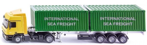 SIK3921 - MERCEDES BENZ Actros 4x2 con 3 ejes semi contenedor y 2 x 20ft contenedores - 1
