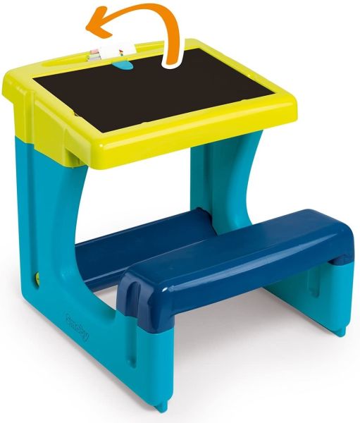 SMO420101 - Pupitre colegial pequeño magnético y de tiza de dos caras - 55 x 54 x 54 cm - 1