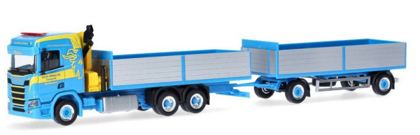 HER926072 - SCANIA CR 20 ND 6x4 volquete con grúa y remolque de 1+1 ejes MARTIN WITTWER - 1