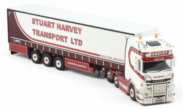 TEK86273 - SCANIA S Highline 6x4 con remolque de 3 ejes STUART HARVEY TRANSPORT - 1