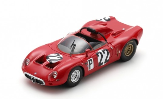 SPASG816 - ALFA ROMEO T33 #22 1000 km Nurburgring 1967 R. BUSSINELLO-T. ZECCOLI-A. DE ADAMICH-N. GALLI - 1