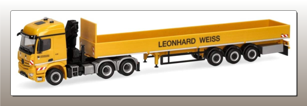 HER953719 - MERCEDES BENZ Arocs 6x4 con remolque de 3 ejes LEONHARD WEISS - 1