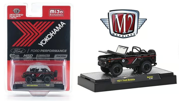 M2M-31500MJS35 - FORD Bronco Yokohama 1971 negro y rojo - 1