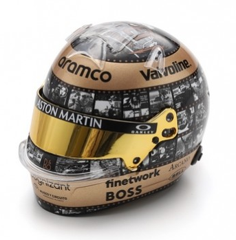 SPA5HF176 - Casco - Fernando ALONSO - ASTON MARTIN Aramco F1 Team - GP de México 2024 - 1