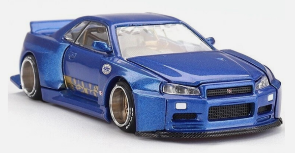MGTKHMG158 - NISSAN Skyline GT-R R34 Kaido Works Shinjuku V2 1999 azul - 1