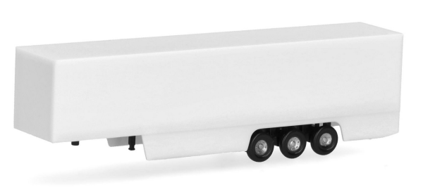 HER086110 - Semirremolque de 3 ejes blanco - 2 piezas para montar - 1
