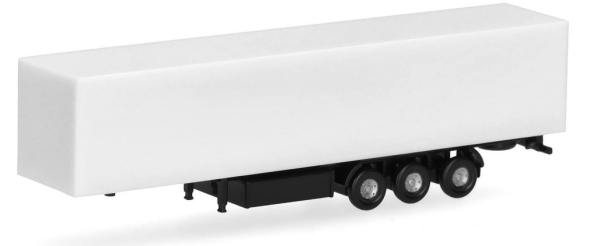 HER086127 - Semirremolque blanco de 3 ejes - 2 piezas para montar - 1