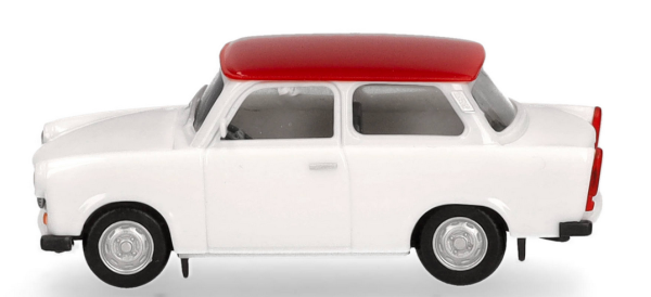 HER020763-007 - TRABANT 601 Limusina blanca con techo rojo - 1