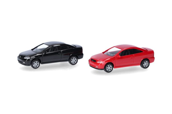 HER014106 - OPEL Coupé negro y rojo - 2 piezas para montar - 1