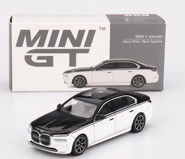 MGT00959-L - BMW I7 Xdrive60 Alpine blanco y negro Sapphire 2024 - 1