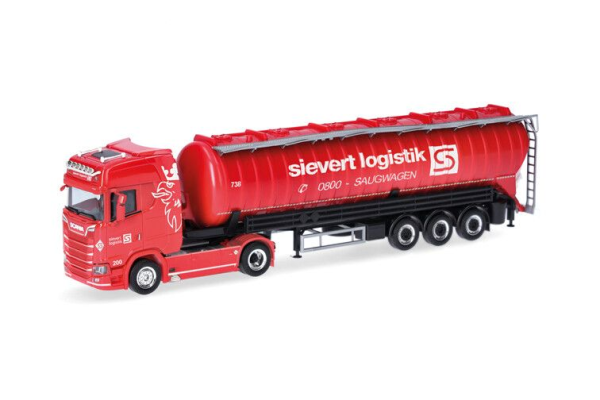HER319409 - SCANIA CS 20 HD 4x2 con remolque silo de 3 ejes SIEVERT LOGISTIK - 1
