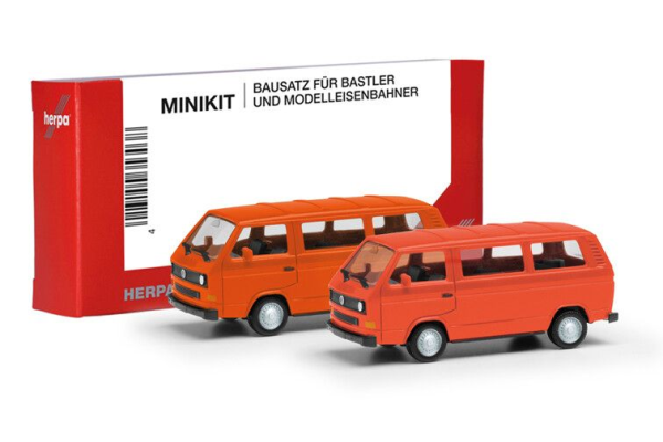 HER013093-006 - VOLKSWAGEN T3 bus naranja - 2 piezas para montar - 1