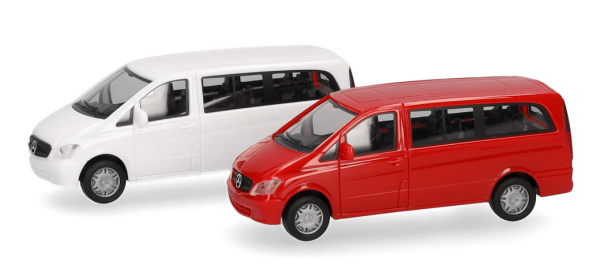 HER014212 - MERCEDES BENZ Vito blanco y rojo - 2 piezas para montar - 1