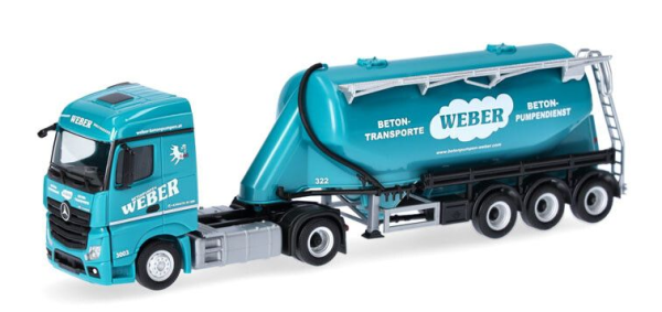 HER320351 - MERCEDES BENZ Actros 2018 4x2 con remolque silo de 3 ejes WEBER - 1