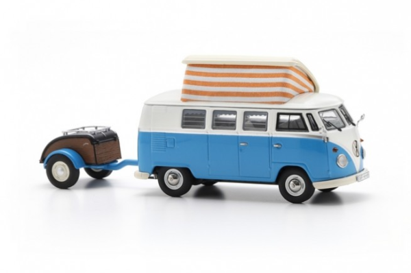 SCH7298 - Furgoneta de camping VOLKSWAGEN T1 y remolque Westfalia - 1