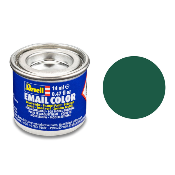 REV32139 - Pintura esmalte verde oscuro mate 14ml - 1