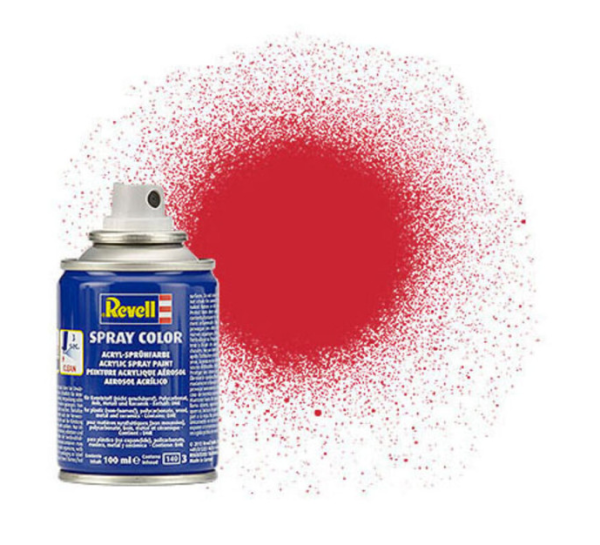 REV34330 - Pintura acrílica satinada roja brillante en spray 100ml - 1