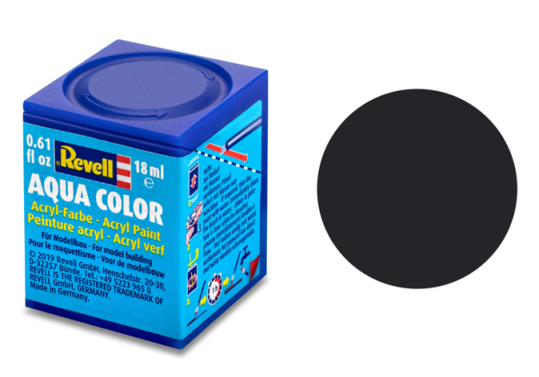 REV36106 - Pintura acrílica negra alquitrán mate bote 18 ml - 1