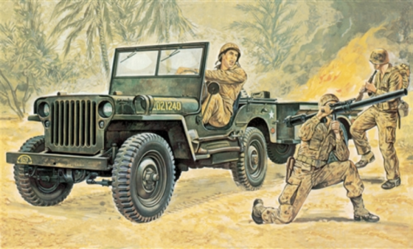 ITA0314 - JEEP Willys para montar y pintar - 1