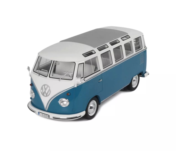 G102 - VOLKSWAGEN Combi T1 Samba Bus Regatta de 1962, azul - 1