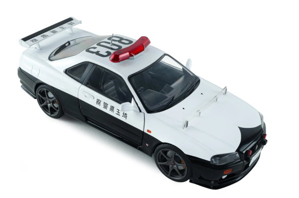 SOL1804317 - NISSAN Skyline GT-R BNR34 de la policía japonesa de 1999, blanco - 1