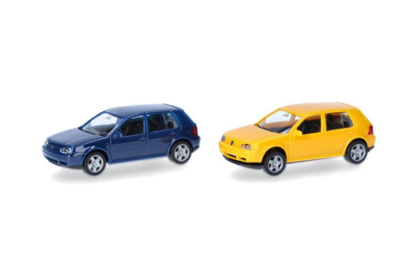 HER013956-002 - VOLKSWAGEN Golf IV amarillo y azul - 2 piezas para montar - 1