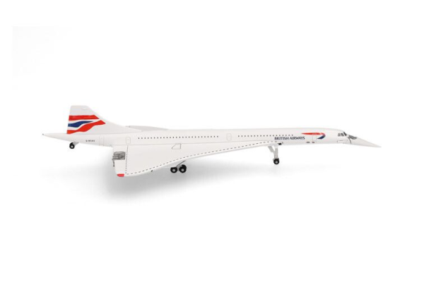 HER539203 - CONCORDE de British Airways con librea de la bandera británica, morro hacia abajo, G-BOAG - 1