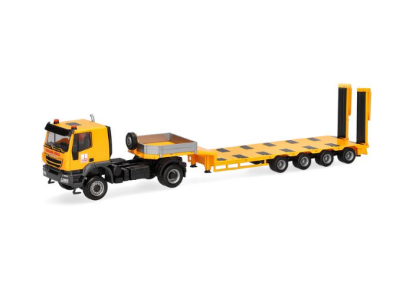 HER320948 - IVECO Trakker 4x2 con remolque para maquinaria de 4 ejes de GOLLER BOGL - 1