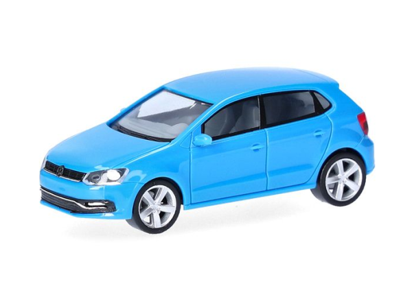 HER014366 - VOLKSWAGEN Polo 5 puertas, tipo 6C, azul y negro - 2 piezas para montar - 1