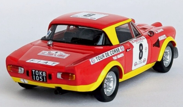 TRODSN284 - FIAT 124 Abarth n.º 8, Rally Tour de Córcega de 1974, B. DARNICHE-A. MAHE - 1