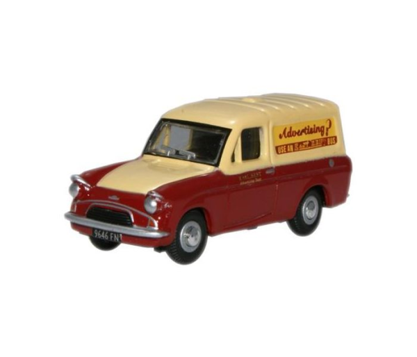 OXF76ANG040 - FORD Anglia Van Esat Kent, color burdeos y crema - 1