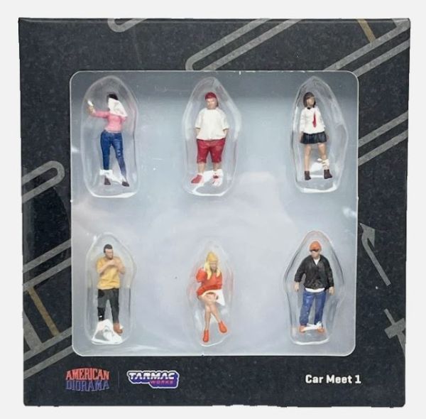 T64F-003-OR - 6 Figuritas - Colección de coches - 1