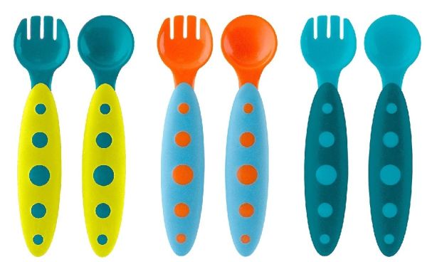TB10129 - 6 cubiertos Azul; naranja y verde - 1