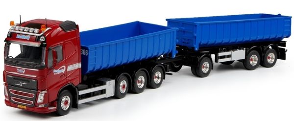 TEK69508 - Volquete y remolque de transporte VOLVO FH04 Globetrotter 8x4 BAS KOOY - 1