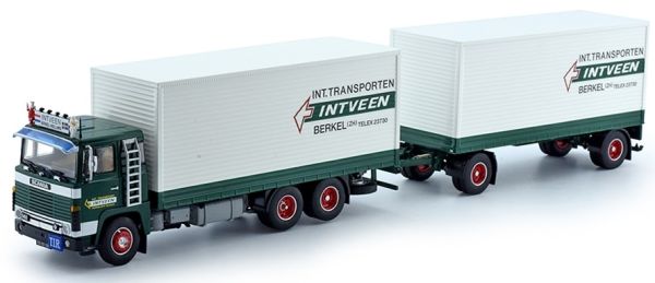 TEK72959 - Camión rígido SCANIA 141 y remolque de transporte INTVEEN - 1