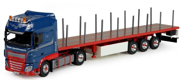 TEK75120 - Remolque de plataforma DAF XF116 4x2 y Haas Spezialtransporte - 1
