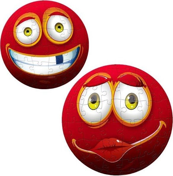 TRF60206 - Puzzle 3D de 96 Piezas Smiley Rojo - 1