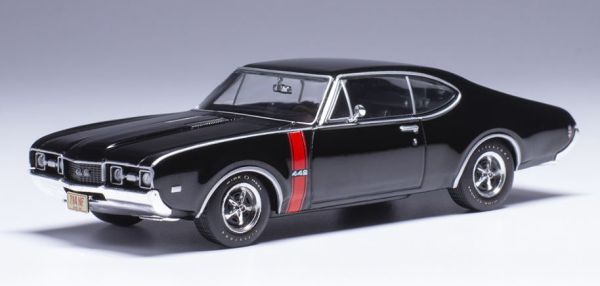 IXO-U43RDC006 - OLDSMOBILE 442 W-30 Negro 1968 - NEGRO ÉBANO - EDICIÓN USA - 1