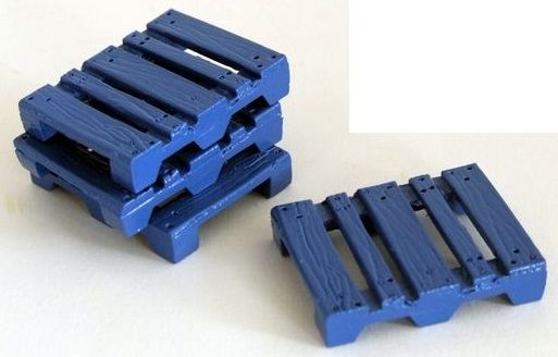 W50-WM059 - palets azules 2;5x2x5 cm - En Miniatura - 1