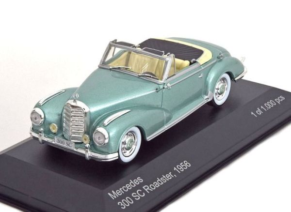 WBX115 - MERCEDES BENZ 300 (W186) SC Roadster cabriolet 1956 verde metalizado - 1