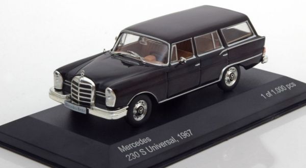 WBX207 - MERCEDES BENZ 230 S Universal station wagon 1967 negro - 1